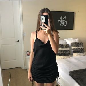LIONESS BLACK MINI DRESS